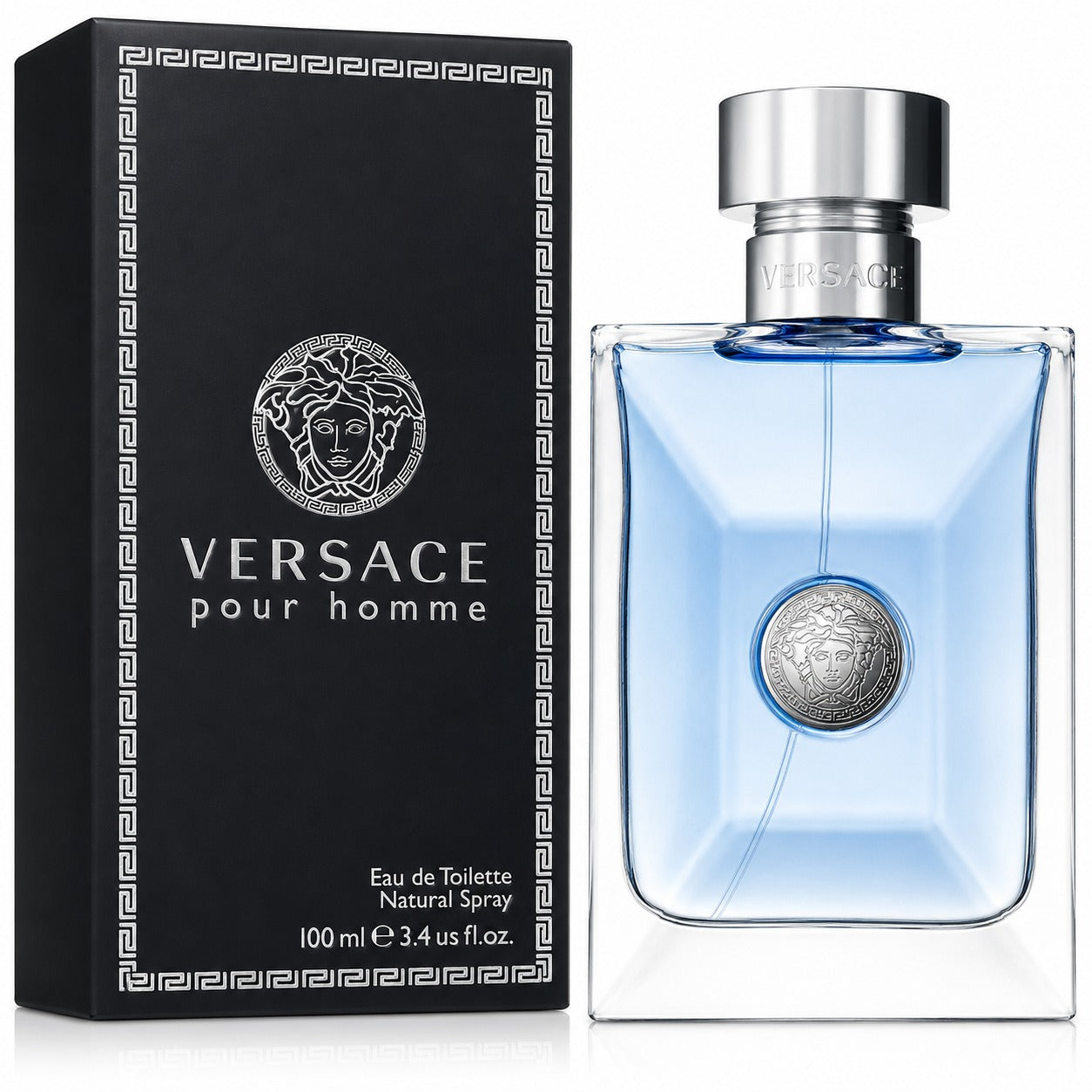 Versace Pour Homme Eau de Toilette Natural Spray for Men – 100ml (3.4 fl oz)