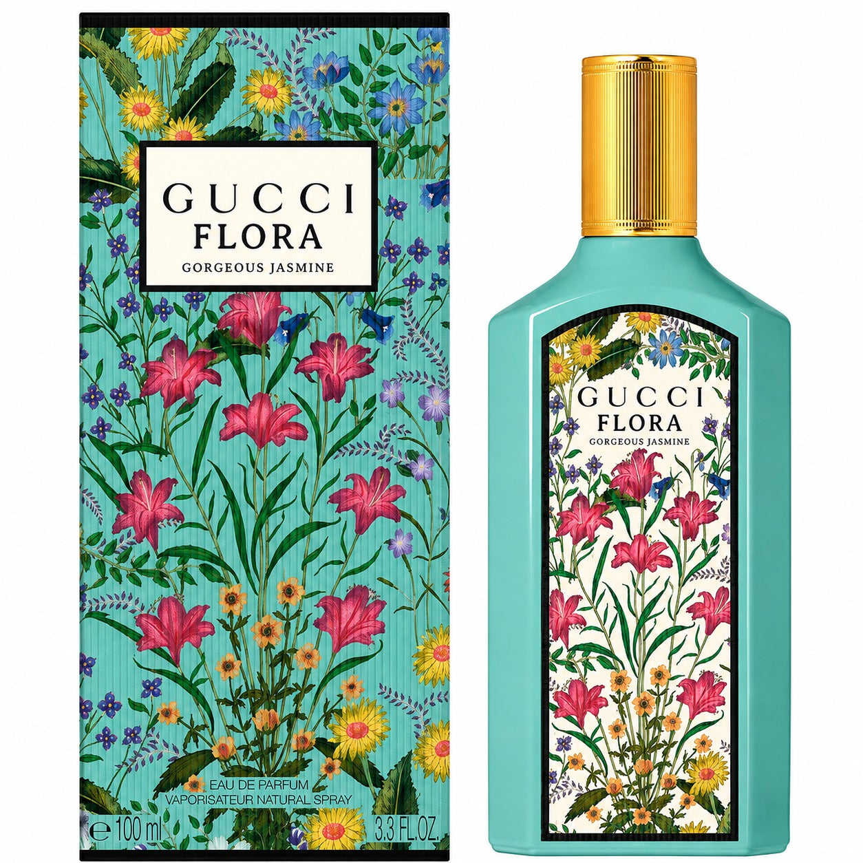 Gucci Flora Gorgeous Jasmine Eau de Parfum for Women – 100ml / 3.3 fl oz