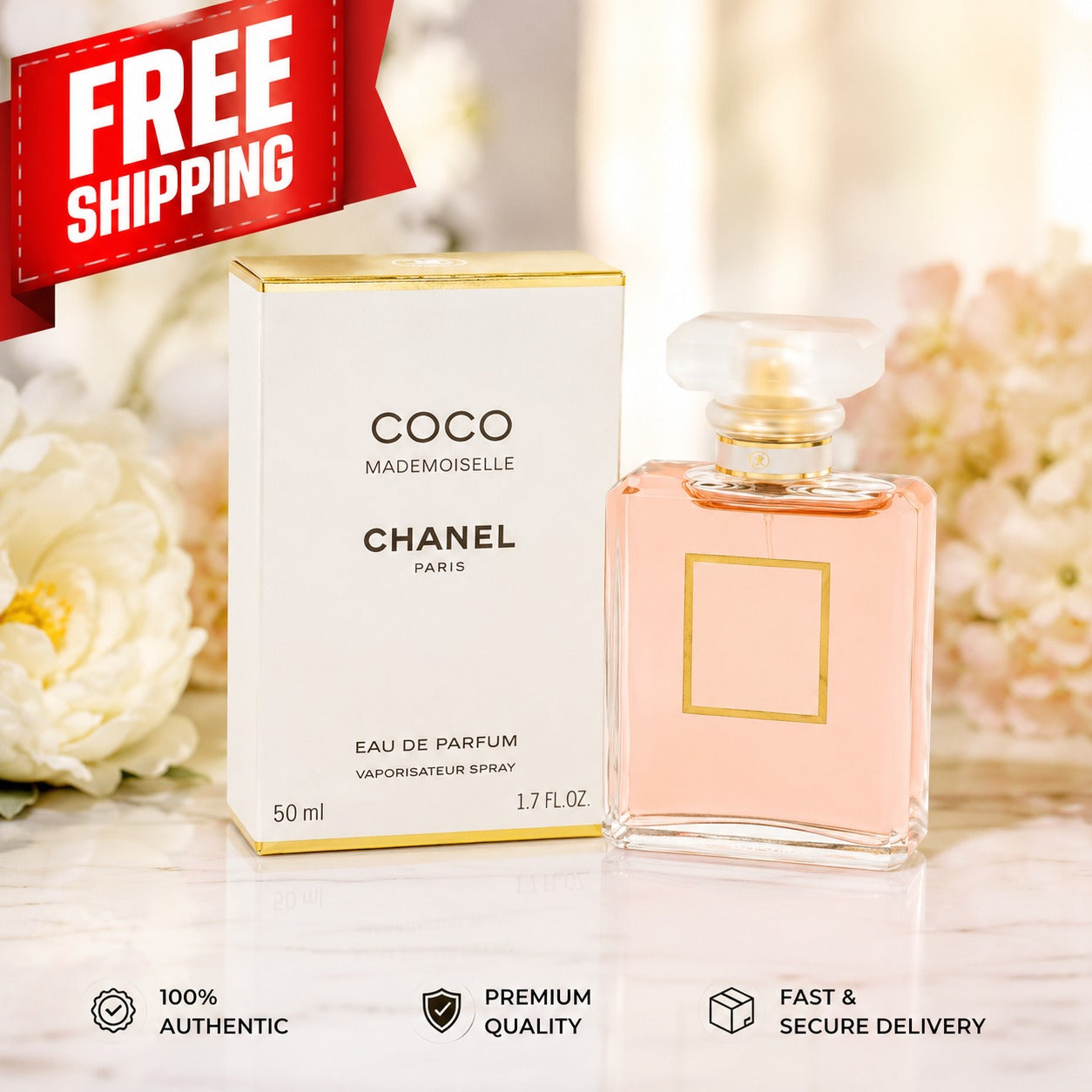 Chanel Coco Mademoiselle Eau de Parfum Spray for Women 50ml / 1.7 fl oz