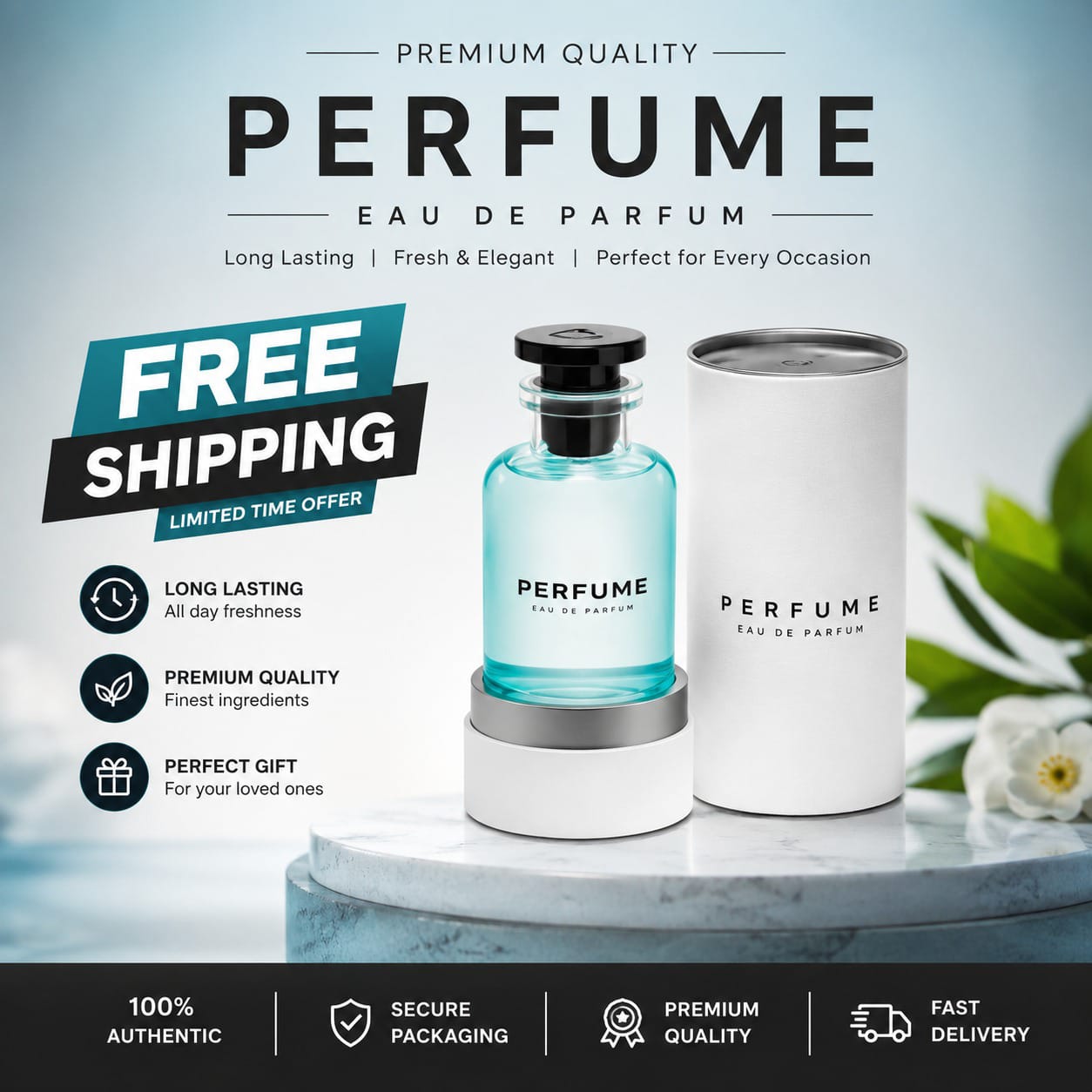 Premium Quality Eau De Parfum Perfume Spray | Long Lasting Fresh Fragrance |