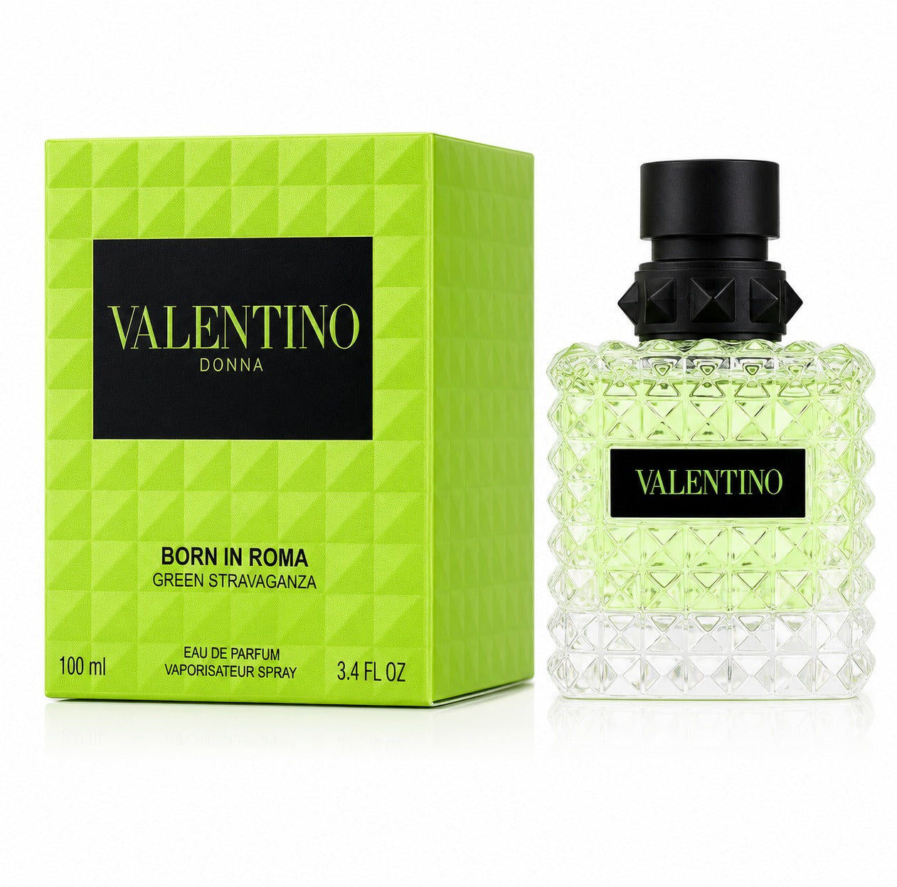 Valentino Donna Born In Roma Green Stravaganza Eau De Parfum Spray for Women 100ml / 3.4 FL OZ